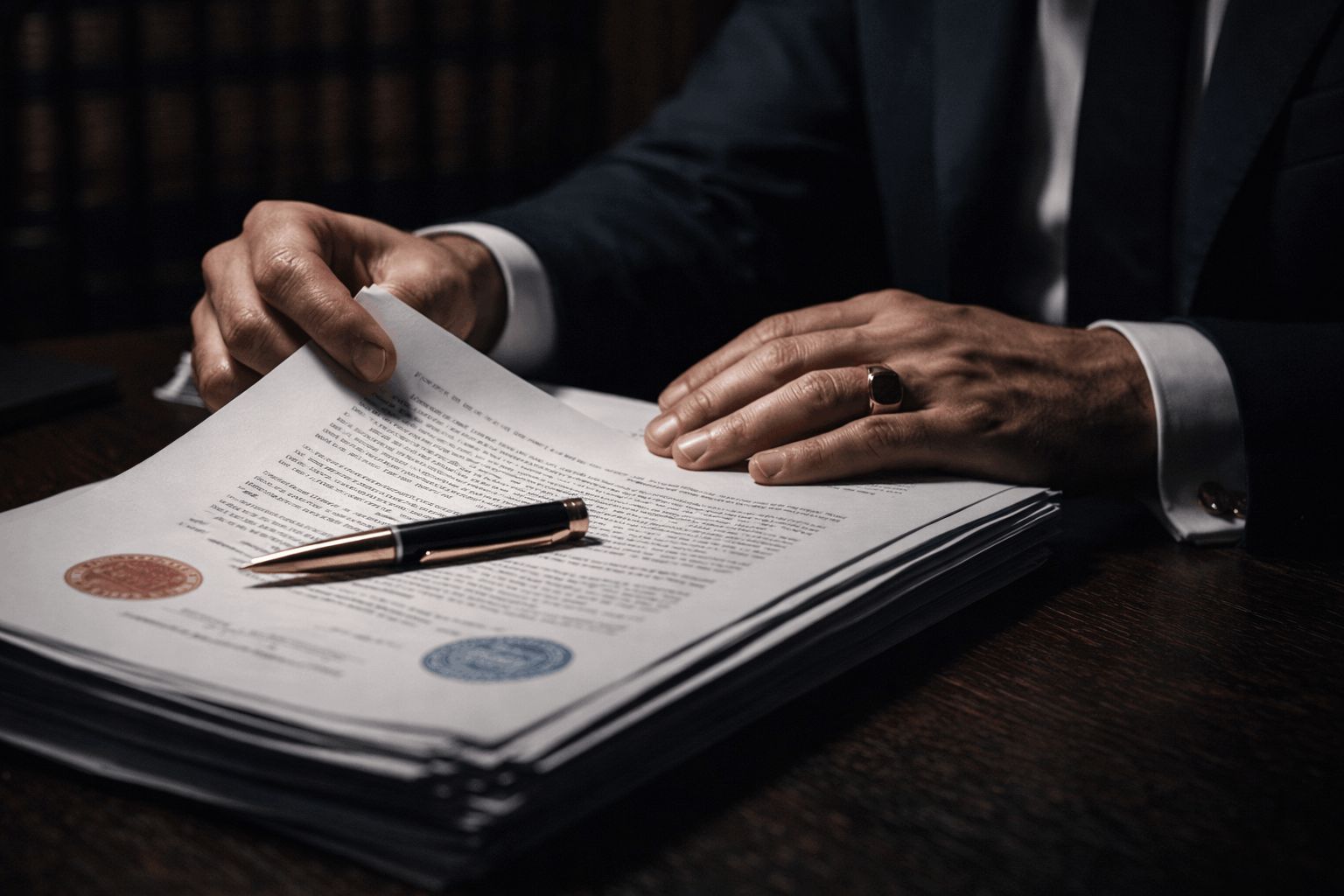 LexNoctis lawyer reviewing documents